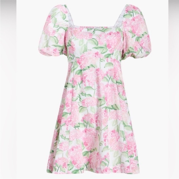 NWT Hill House Home Matilda Mini Dress in Pink Hydrangea Size XXS - Picture 3 of 5